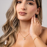 Pulsera Oasis Diamantada en Oro laminado 18k para Pareja