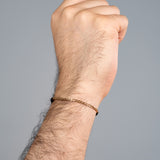 Pulseras Eslabón de hilo en Oro laminado 18k Para Pareja