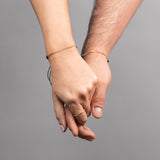 Pulseras Eslabón de hilo en Oro laminado 18k Para Pareja