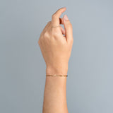 Pulseras Eslabón de hilo en Oro laminado 18k Para Pareja