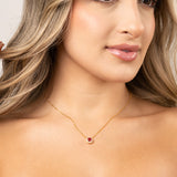 Cadena Fire Eyes Cushion en Oro laminado 18k
