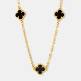 Cadena Klaver Noir plat en Oro laminado 18k