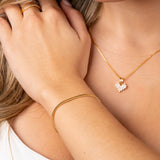 Pulsera Oasis Diamantada en Oro laminado 18k