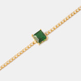 Pulsera Carré Vert en Oro laminado 18k
