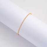 Pulsera Tenis delgada en Oro laminado 18k