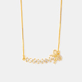 Cadena Wish Bow en Oro laminado 18k