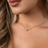 Cadena Lagrima en Oro laminado 18k