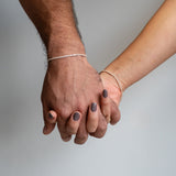 Pulsera Tenis Champagne en Plata 925