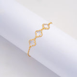 Pulsera Vc Cristal en Oro laminado 18k