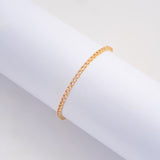 Pulsera Tenis Rosada en Oro laminado 18k