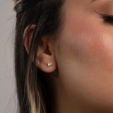 Combo Cadena Eslabón + Dije Tres Gracias + Arete Trilogia  en Oro laminado 18k para Dama