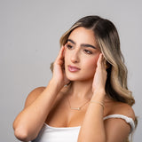 Cadena Wish Bow en Oro laminado 18k