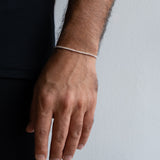 Pulsera Tenis Champagne en Plata 925