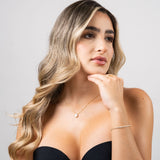 Pulseras Tenis Gruesa en Oro laminado 18k Para Pareja