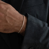 Pulsera Tenis Champagne en Plata 925