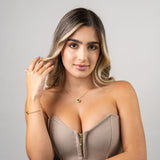 Cadena Klaver Luxe Verde en Oro laminado 18k