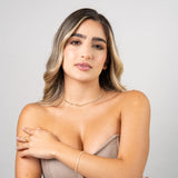 Pulseras Tenis Delgada en Oro laminado 18k Para Pareja