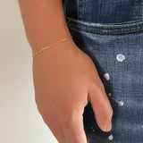 Pack Amistad 3 Pulseras Figaro en Oro Laminado 18k