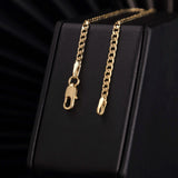 Pack Amistad 3 Pulseras Eslabon Plano en Oro Laminado 18k