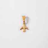Dije Avión Pequeño en Oro laminado 18k
