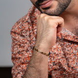 Pulseras Bliss de hilo negro en Oro laminado 18k Para Pareja
