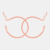 Pulseras Bismarck en Oro Rosado Laminado Para Pareja