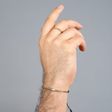 Combo Bismarck Hilo, Pulsera + Anillo en Oro laminado 18k para Caballero
