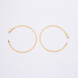 Pulseras Eslabón Plano en Oro laminado 18k Para Pareja