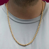 Cadena Lazo Grueso en Oro laminado 18k