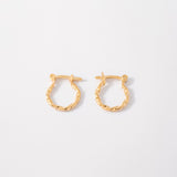 Candongas Torneadas en Oro laminado 18k Para Dama