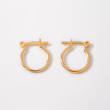 Candongas lisas en Oro laminado 18k Para Dama