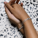 Pulseras Unity en Plata Laminada Para Pareja
