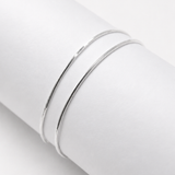 Pulseras Cola de Ratón en Plata Laminada Para Pareja