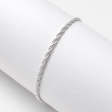 Pulsera Lazo en Plata 925 Laminada