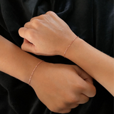 Pulseras Fígaro en Oro Rosado Laminado Para Pareja