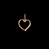 Dije Corazón en Oro laminado 18k
