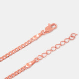 Pulsera Eslabón Plano en Oro Rosado Laminado