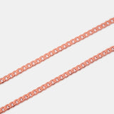 Pulsera Eslabón Plano en Oro Rosado Laminado