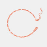 Pulsera Fígaro en Oro Rosado Laminado