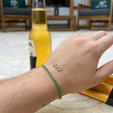 Pulsera Tenis Esmeralda en Oro laminado 18k