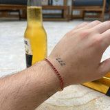 Pulsera Tenis  Pigeon Blood en Oro laminado 18k