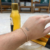 Pulsera Tenis Rose en Oro laminado 18k