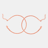 Pulseras Lazo en Oro Rosado Laminado Para Pareja