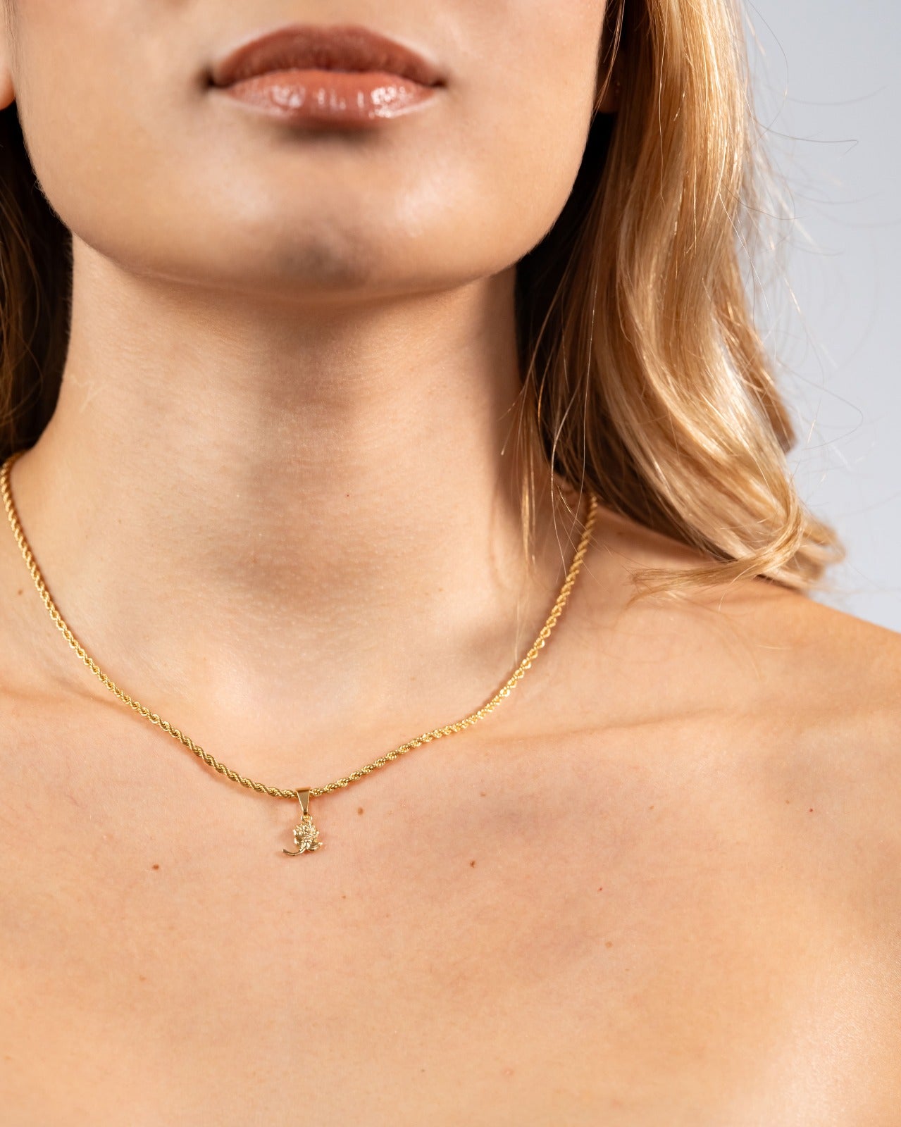 Cadena Lazo + Dije Nueva Colección en Oro laminado 18k Para Dama