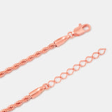 Pulseras Lazo en Oro Rosado Laminado Para Pareja