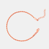 Pulsera Lazo en Oro Rosado Laminado