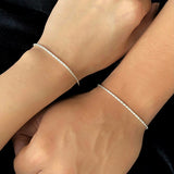 Pulseras Lazo en Plata 925 Para Pareja