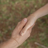 Pulseras Militar en Oro laminado 18k Para Pareja.