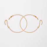 Pulseras Tenis en Oro laminado 18k Para Pareja