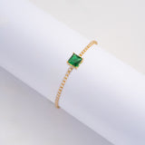 Pulsera Carré Vert en Oro laminado 18k